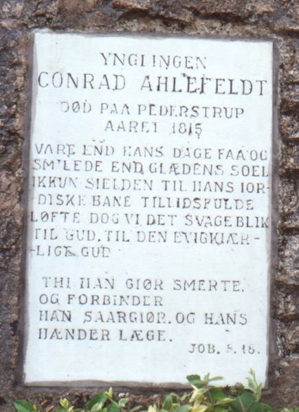 Ahlefeldt, Conrad Ditlev Carl (1795-1815)

